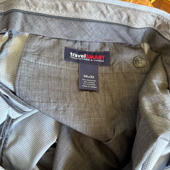 Roundtree & Yorke
Travel Smart Flat Front Straight Fit Blue Dress Pants - Picture 5 of 11